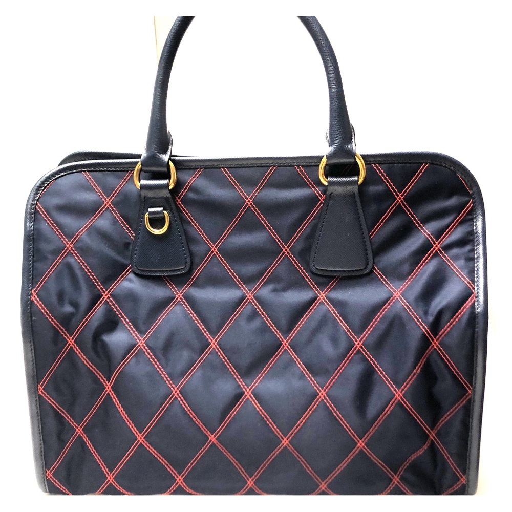 Navy Blue Prada Impunturato Tessuto Nylon - Picture 2 of 7